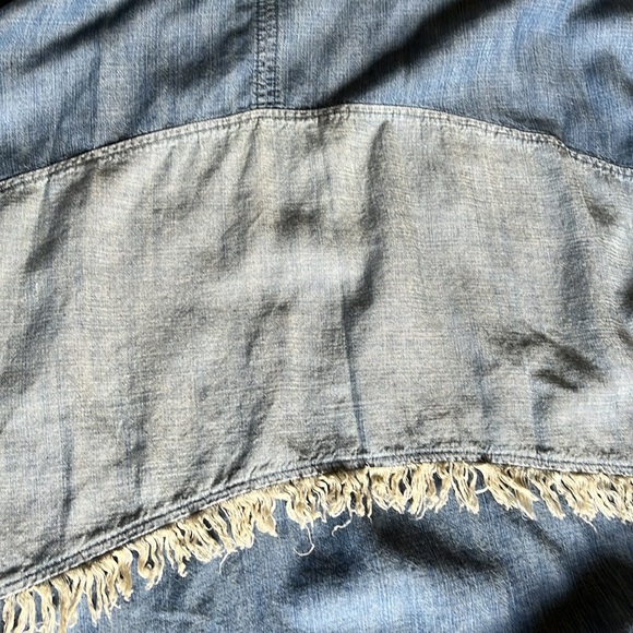 Hope & Harlow two toned denim coloured maxi dress - Picture 3 of 7